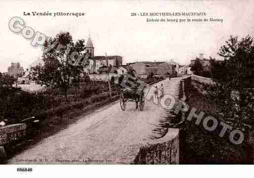 Ville de MOUTIERSLESMAUXFAITS, carte postale ancienne