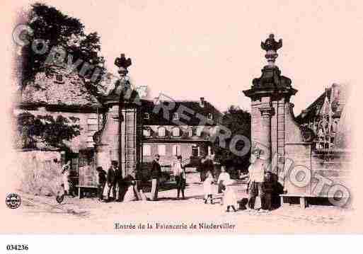 Ville de NIDERVILLER, carte postale ancienne