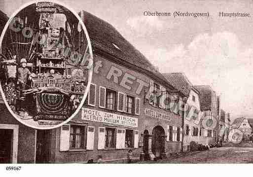 Ville de OBERBRONN, carte postale ancienne