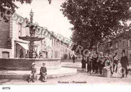 Ville de OLONZAC, carte postale ancienne