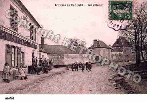 Ville de ORMOY, carte postale ancienne