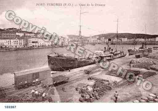 Ville de PORTVENDRES, carte postale ancienne