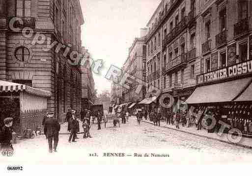 Ville de RENNES, carte postale ancienne
