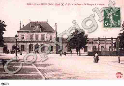 Ville de ROMILLYSURSEINE, carte postale ancienne