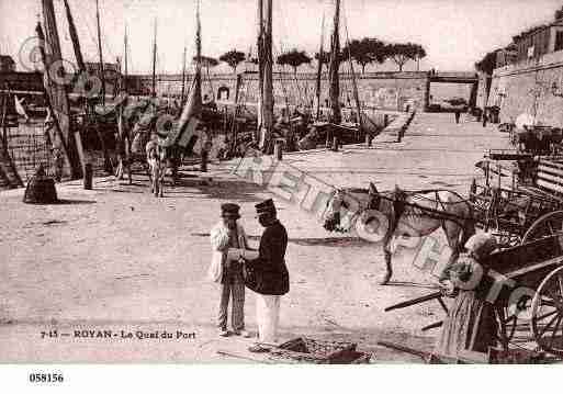 Ville de ROYAN, carte postale ancienne