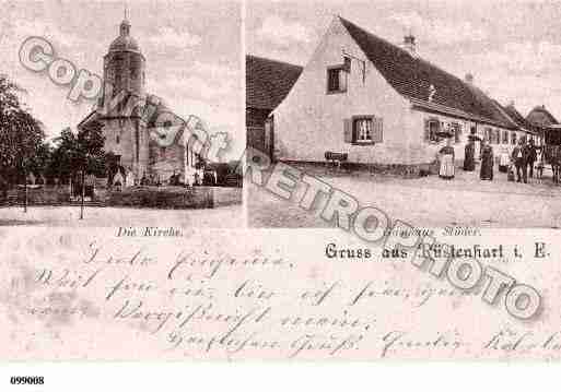 Ville de RUSTENHART, carte postale ancienne