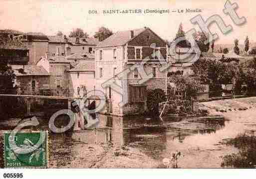 Ville de SAINTASTIER, carte postale ancienne