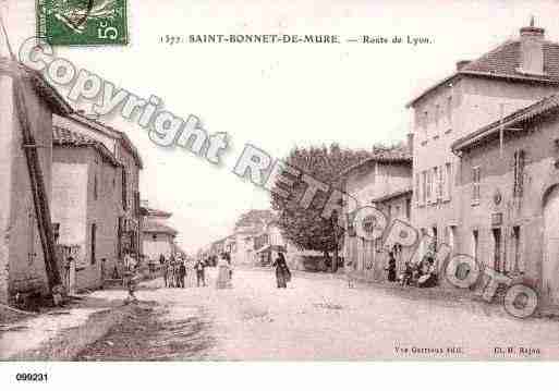 Ville de SAINTBONNETDEMURE, carte postale ancienne
