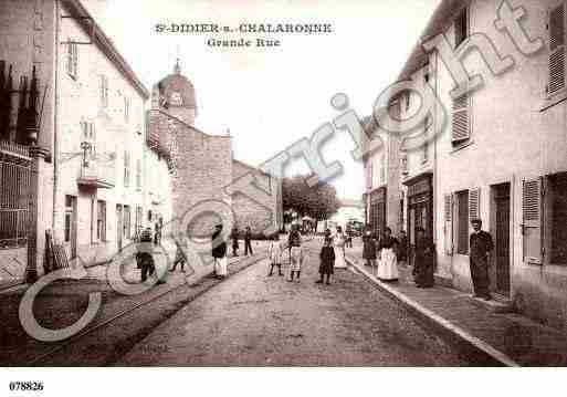 Ville de SAINTDIDIERSURCHALARONNE, carte postale ancienne