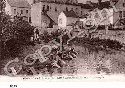 Ville de SAINTGERMAINDESFOSSES, carte postale ancienne