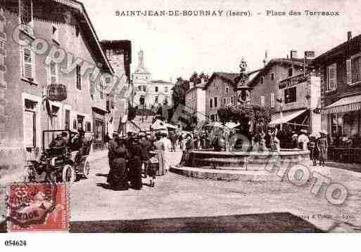 Ville de SAINTJEANDEBOURNAY, carte postale ancienne