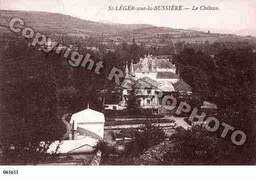 Ville de SAINTLEGERSLABUSSIERE, carte postale ancienne