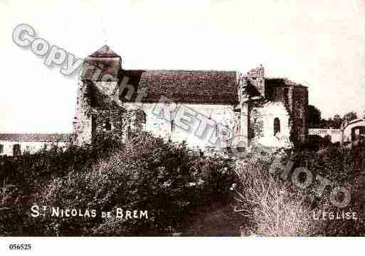 Ville de SAINTNICOLASDEBREM, carte postale ancienne