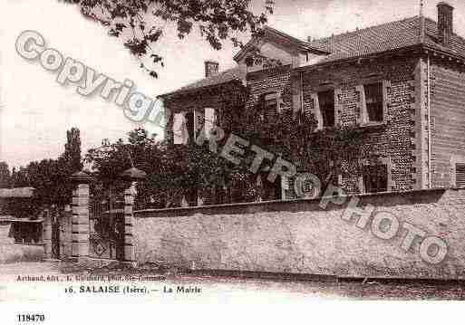 Ville de SALAISESURSANNE, carte postale ancienne