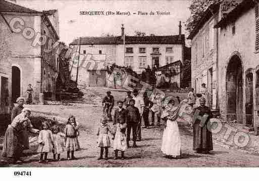 Ville de SERQUEUX, carte postale ancienne