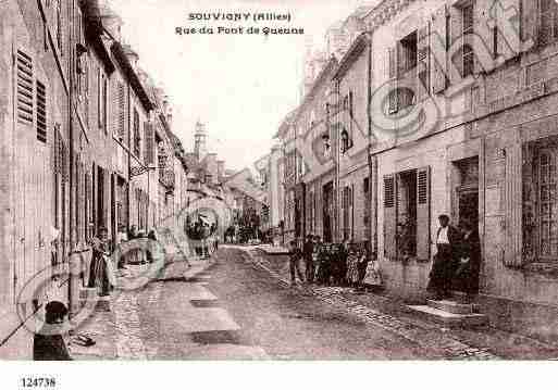 Ville de SOUVIGNY, carte postale ancienne