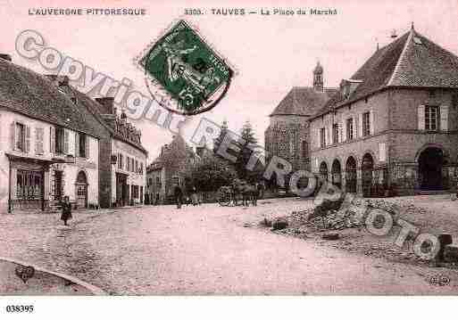 Ville de TAUVES, carte postale ancienne