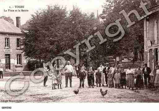 Ville de TOGES, carte postale ancienne