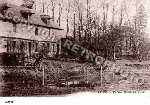 Ville de TOTES, carte postale ancienne