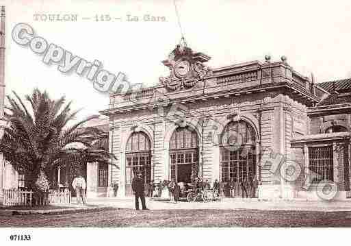 Ville de TOULON, carte postale ancienne
