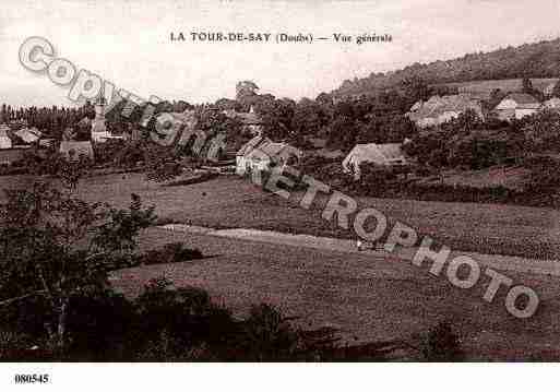 Ville de TOURDESAY(LA), carte postale ancienne