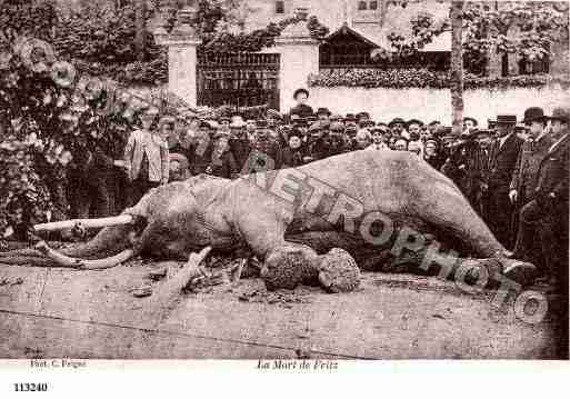 Ville de TOURS, carte postale ancienne