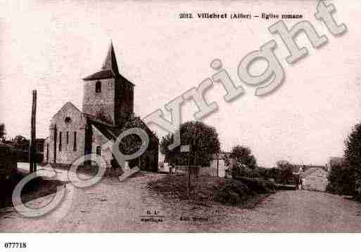 Ville de VILLEBRET, carte postale ancienne