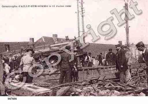 Ville de AILLYSURSOMME, carte postale ancienne