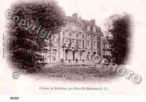 Ville de ALLOUVILLEBELLEFOSSE, carte postale ancienne