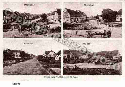 Ville de ALTWILLER, carte postale ancienne Ville de ALTWILLER, carte postale ancienne