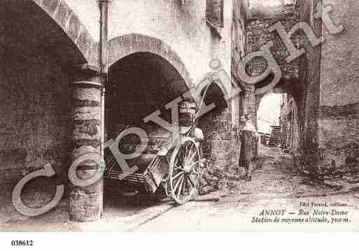 Ville de ANNOT, carte postale ancienne