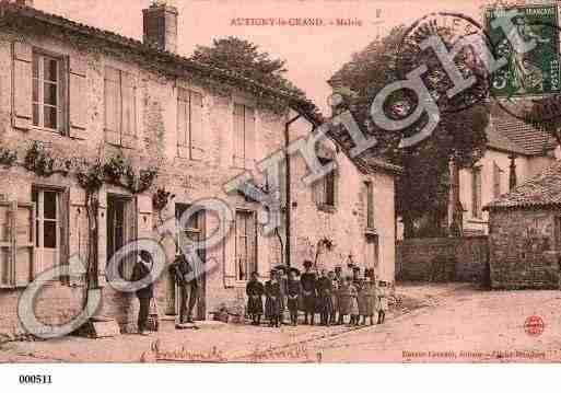 Ville de AUTIGNYLEGRAND, carte postale ancienne