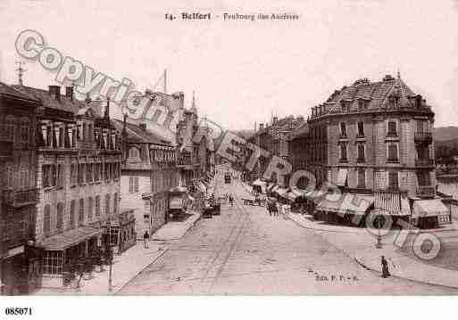 Ville de BELFORT, carte postale ancienne