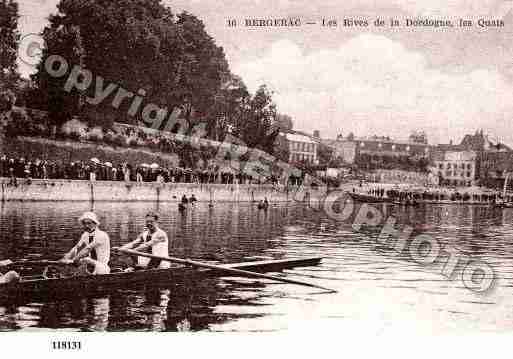 Ville de BERGERAC, carte postale ancienne