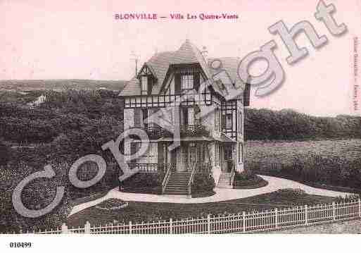 Ville de BLONVILLESURMER, carte postale ancienne