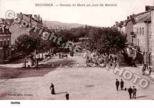 Ville de BOURGOINJALLIEU, carte postale ancienne