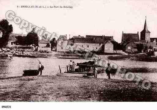 Ville de BRIOLLAY, carte postale ancienne