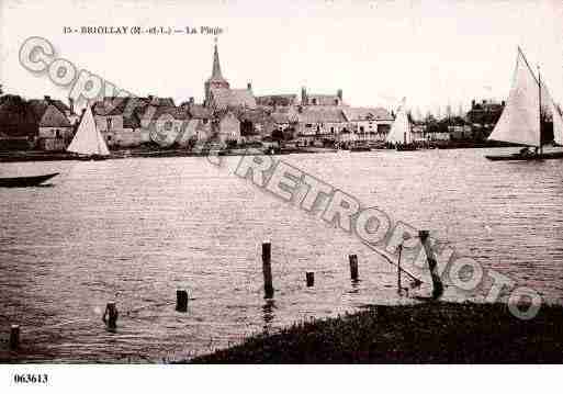 Ville de BRIOLLAY, carte postale ancienne