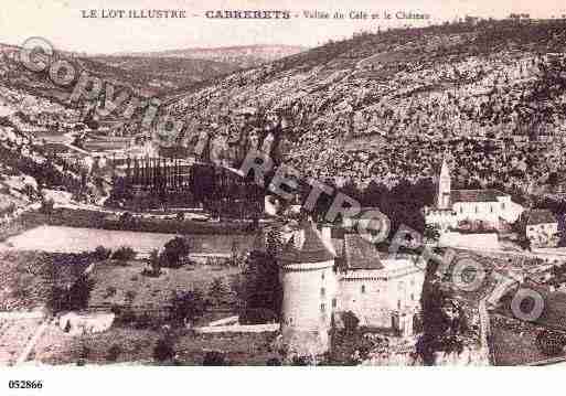 Ville de CABRERETS, carte postale ancienne