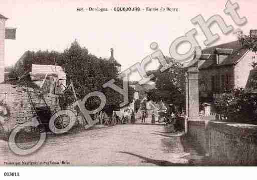 Ville de COUBJOURS, carte postale ancienne