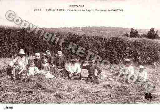 Ville de CROZON, carte postale ancienne