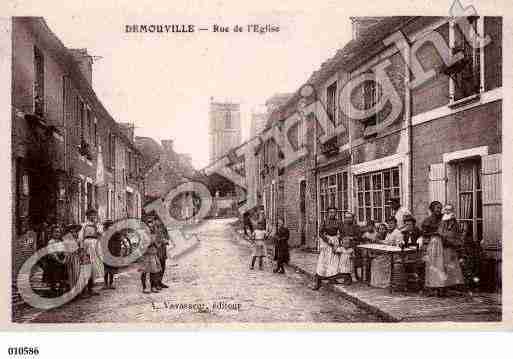 Ville de DEMOUVILLE, carte postale ancienne