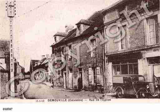 Ville de DEMOUVILLE, carte postale ancienne