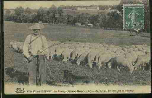 Ville de EPINAYSOUSSENART, carte postale ancienne