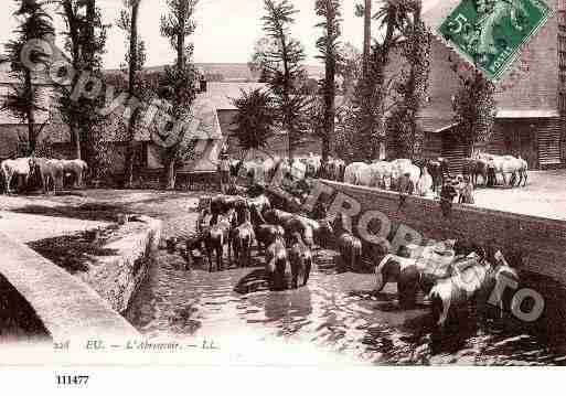 Ville de EU, carte postale ancienne