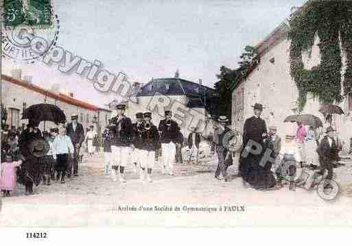 Ville de FAULX, carte postale ancienne