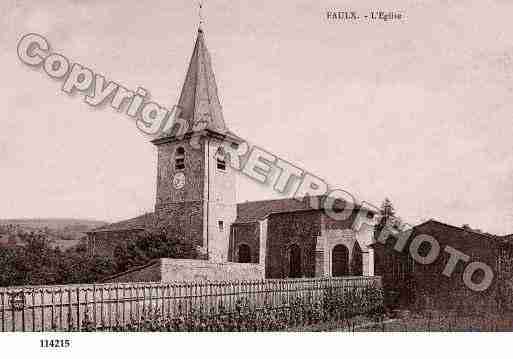 Ville de FAULX, carte postale ancienne