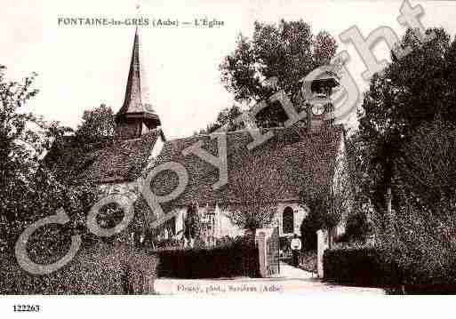 Ville de FONTAINELESGRES, carte postale ancienne