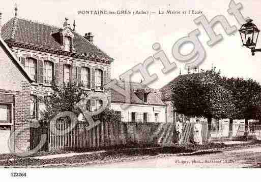 Ville de FONTAINELESGRES, carte postale ancienne