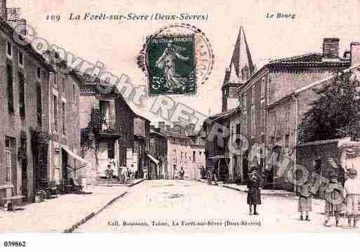 Ville de FORETSURSEVRE(LA), carte postale ancienne